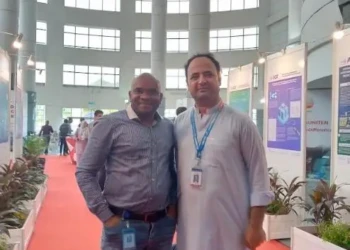 Dr Osabohien (Left) with Dr Jan at UNITEN’s Postdoc Seminar