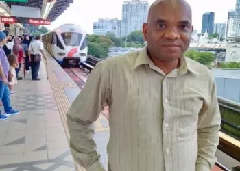 “From research desk to conference halls — Dr. Romanus Osabohien catching the train, carrying ideas that drive conversations on sustainability, policy, and development.